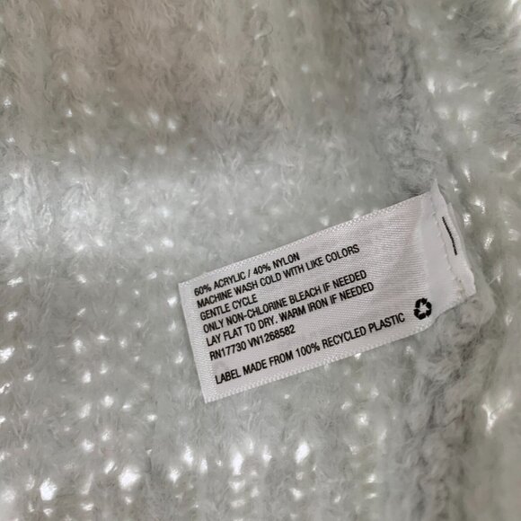 Ava & Viv Sweater Gray Cable Knit Crewneck Long Sleeve Pullover - Picture 9 of 9